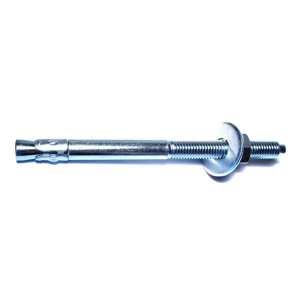 Midwest Fastener Wedge Anchor, 5/8" Dia., 8-1/2" L, Steel Zinc Plated, 10 PK 04138 - main